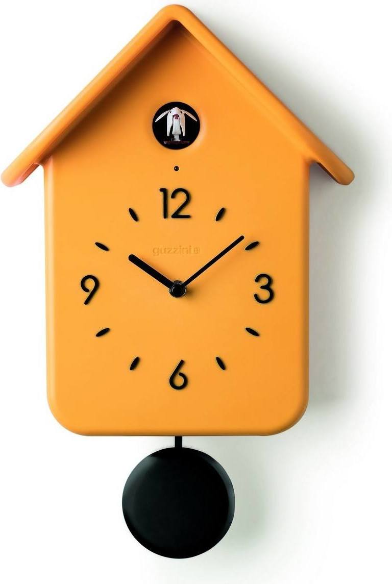 Zegar z kukułką QQ żółty