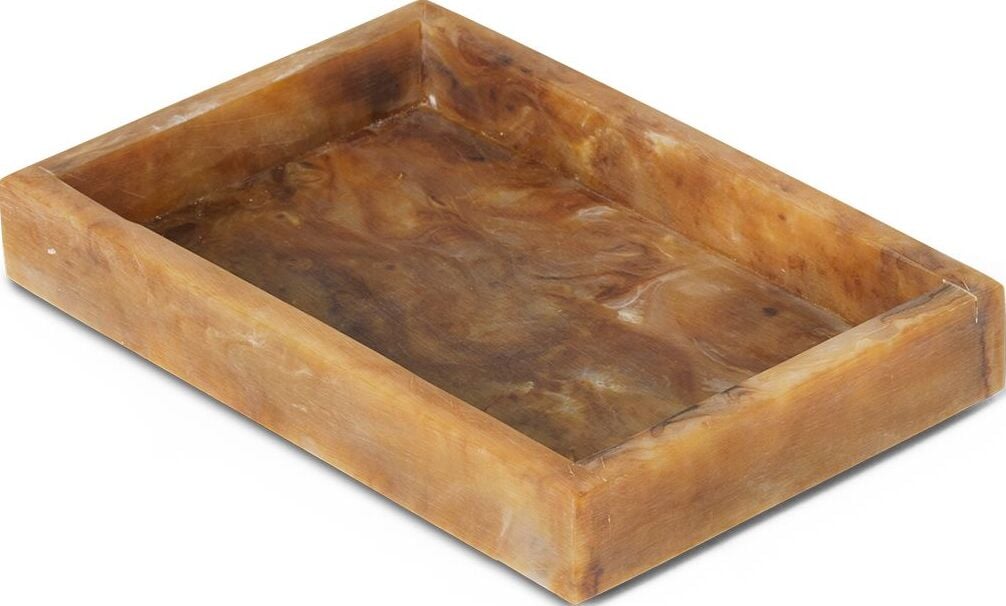 Taca dekoracyjna Mist 10 x 15 cm brązowa