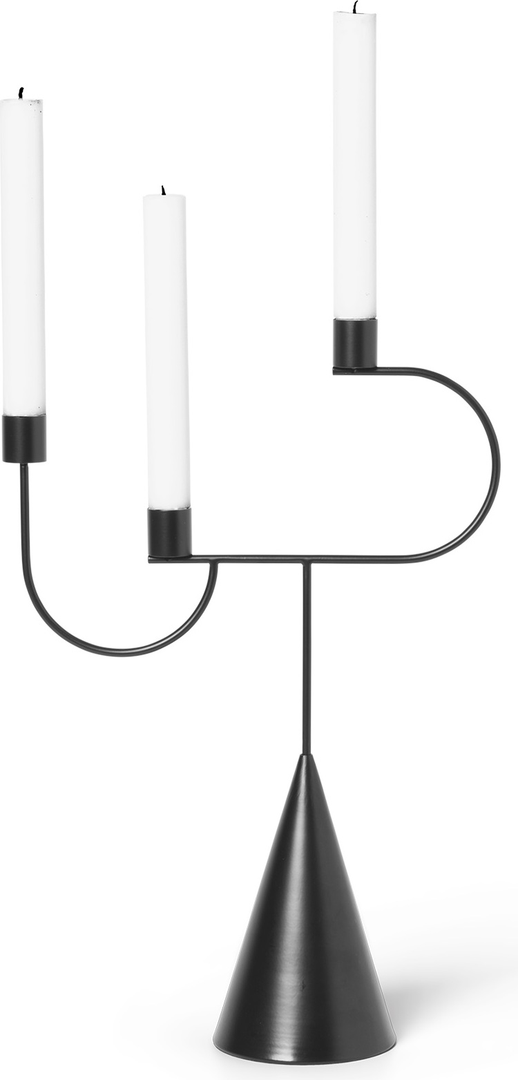 Świecznik Avant czarny