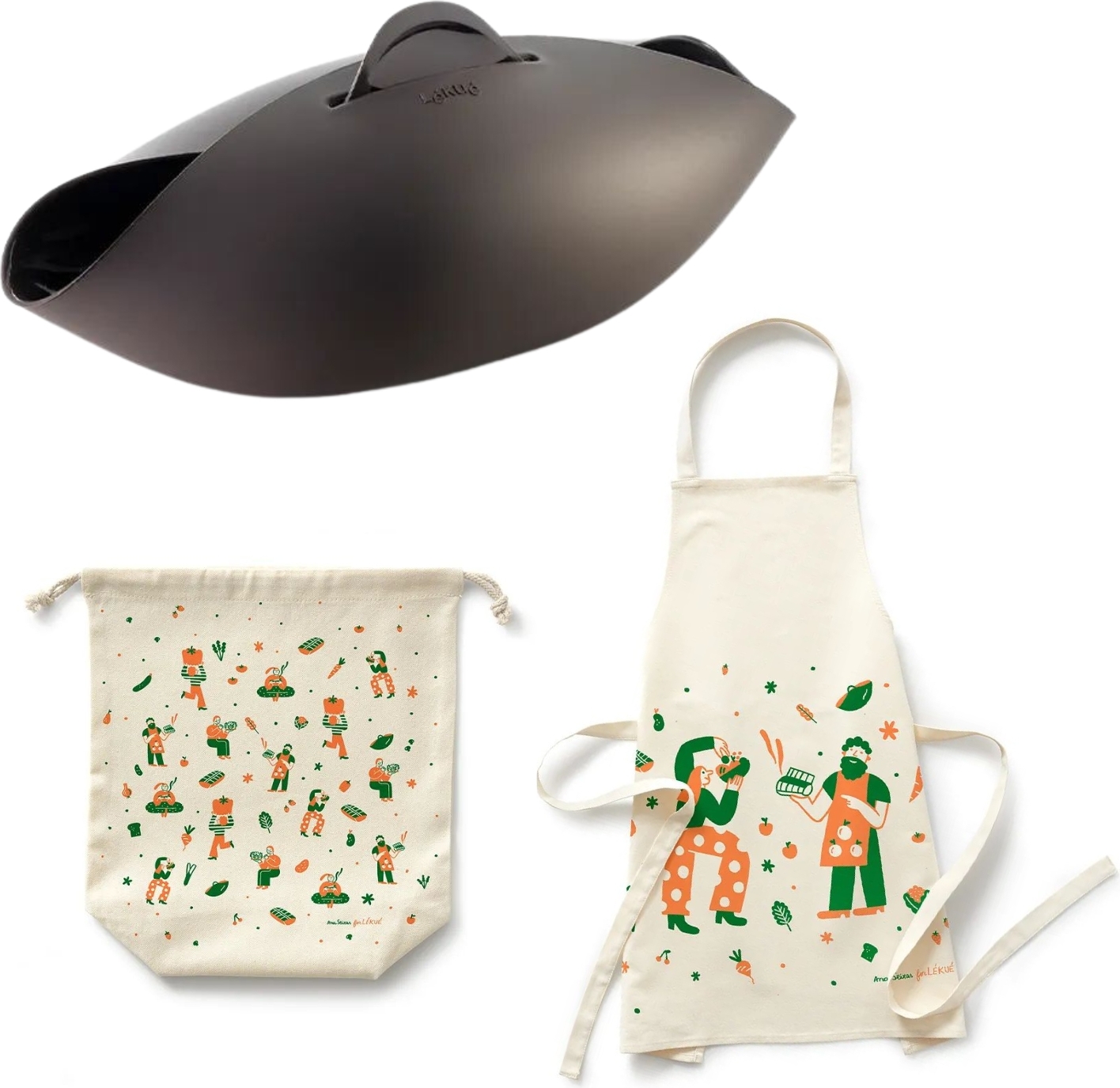 Naczynie do pieczenia chleba Bread Maker z woreczkiem na pieczywo i fartuchem 3 el.