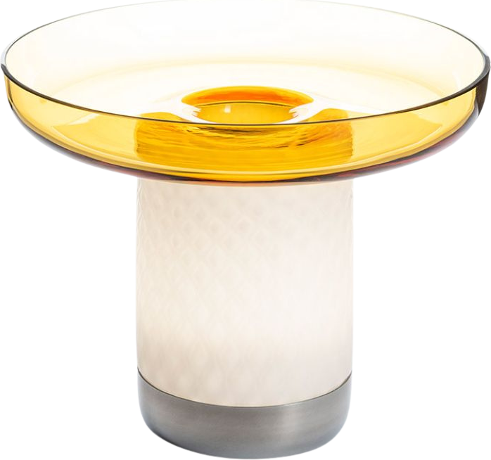 Lampa stołowa bezprzewodowa Bontà 21,4 cm żółta