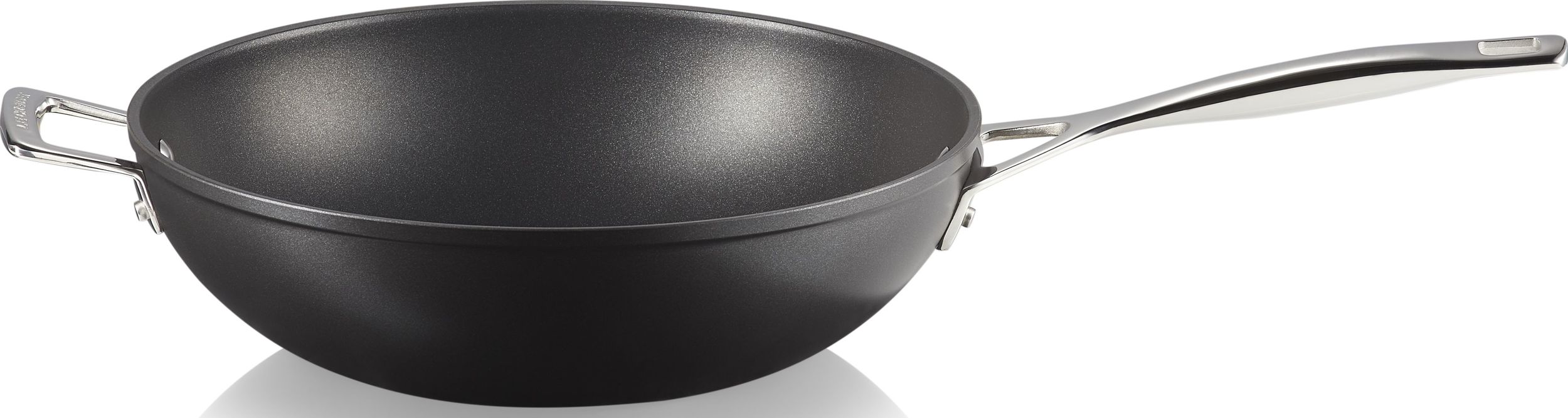 Wok Le Creuset 30 cm aluminium nieprzywierające z uchwytem