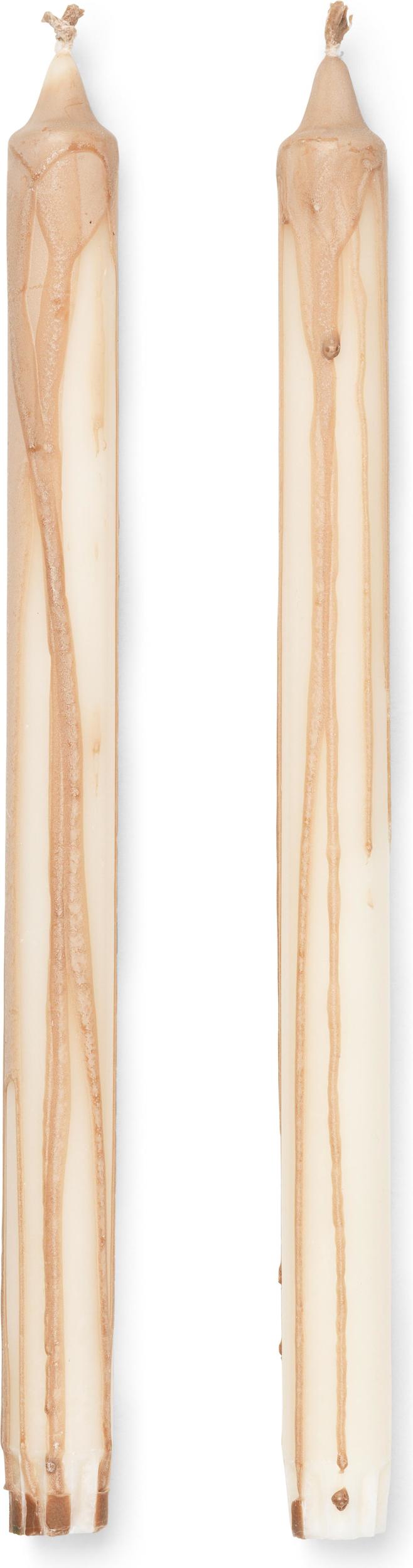 Świece Dryp 30 cm beżowe 2 szt.