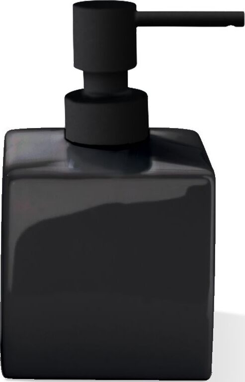 Dozownik do mydła Porzellan kwadratowy 14 cm czarny