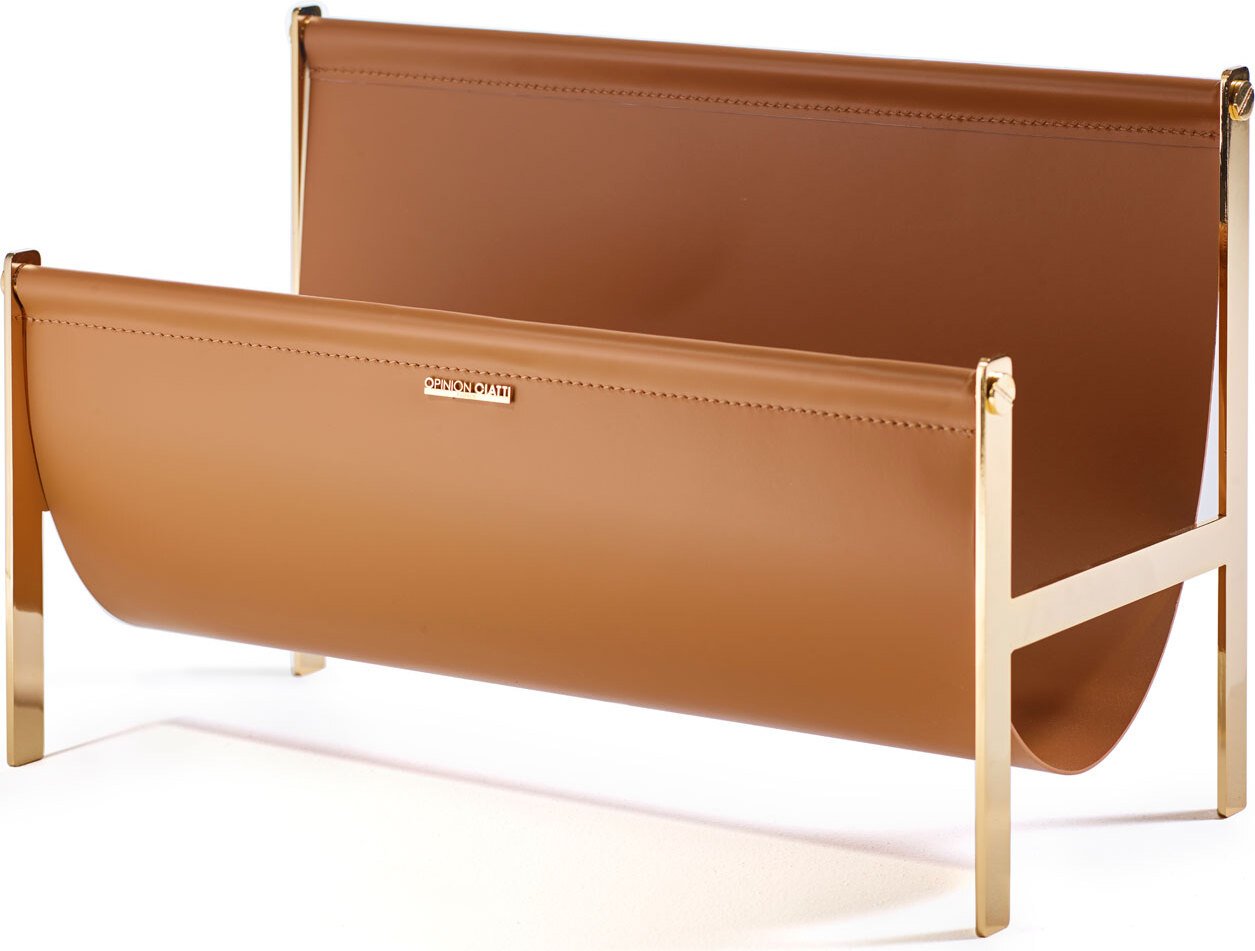 Stojak na gazety Portariviste brązowy