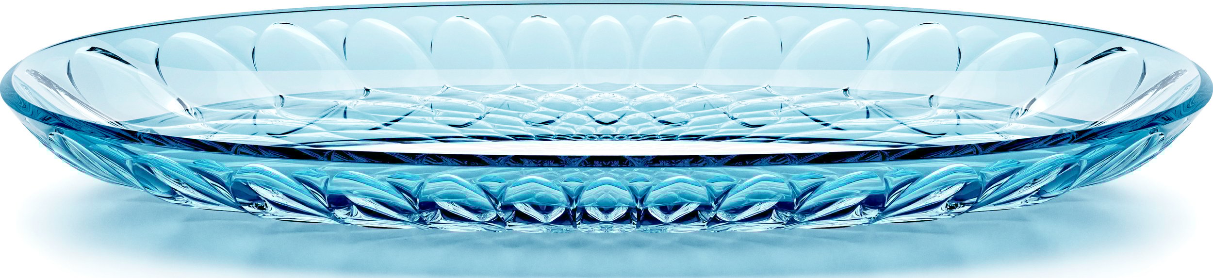 Taca do serwowania Vanity owalna 32 cm błękitna