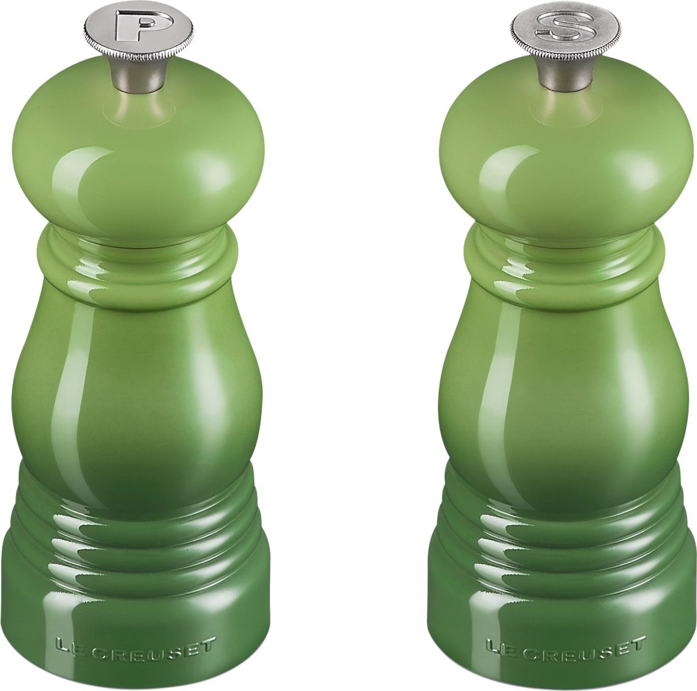 Młynki do soli i pieprzu Le Creuset 11 cm zieleń bambusowa 2 szt.