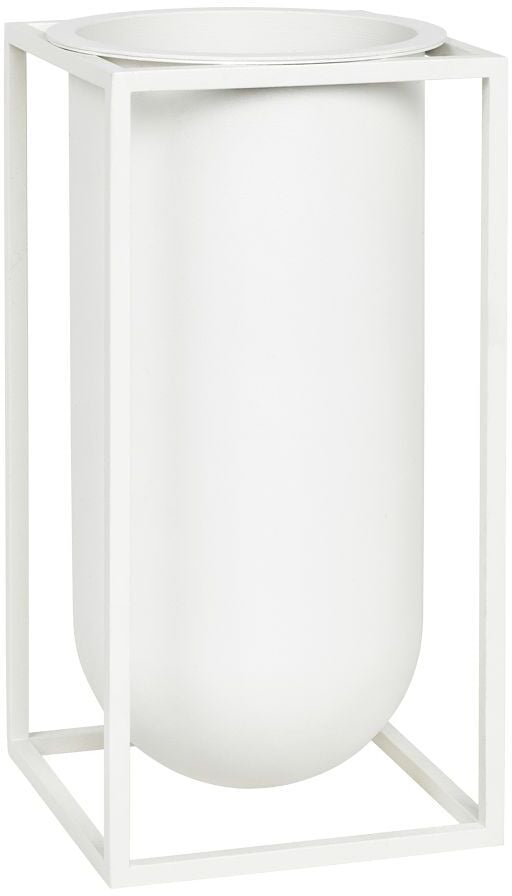 Wazon Kubus Lolo 24 cm biały