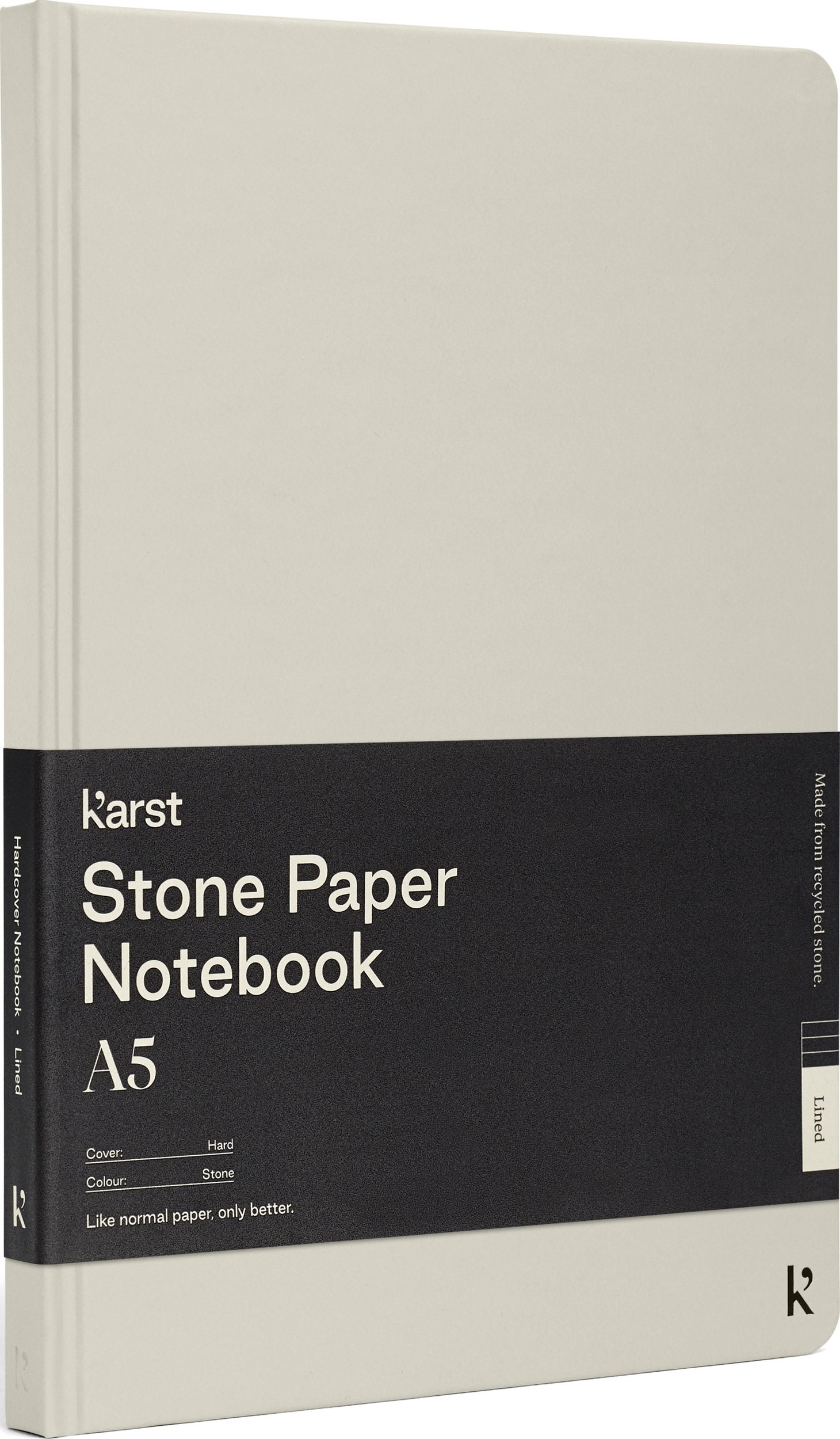 Notes w linię Karst A5 144 strony beżowy twarda oprawa