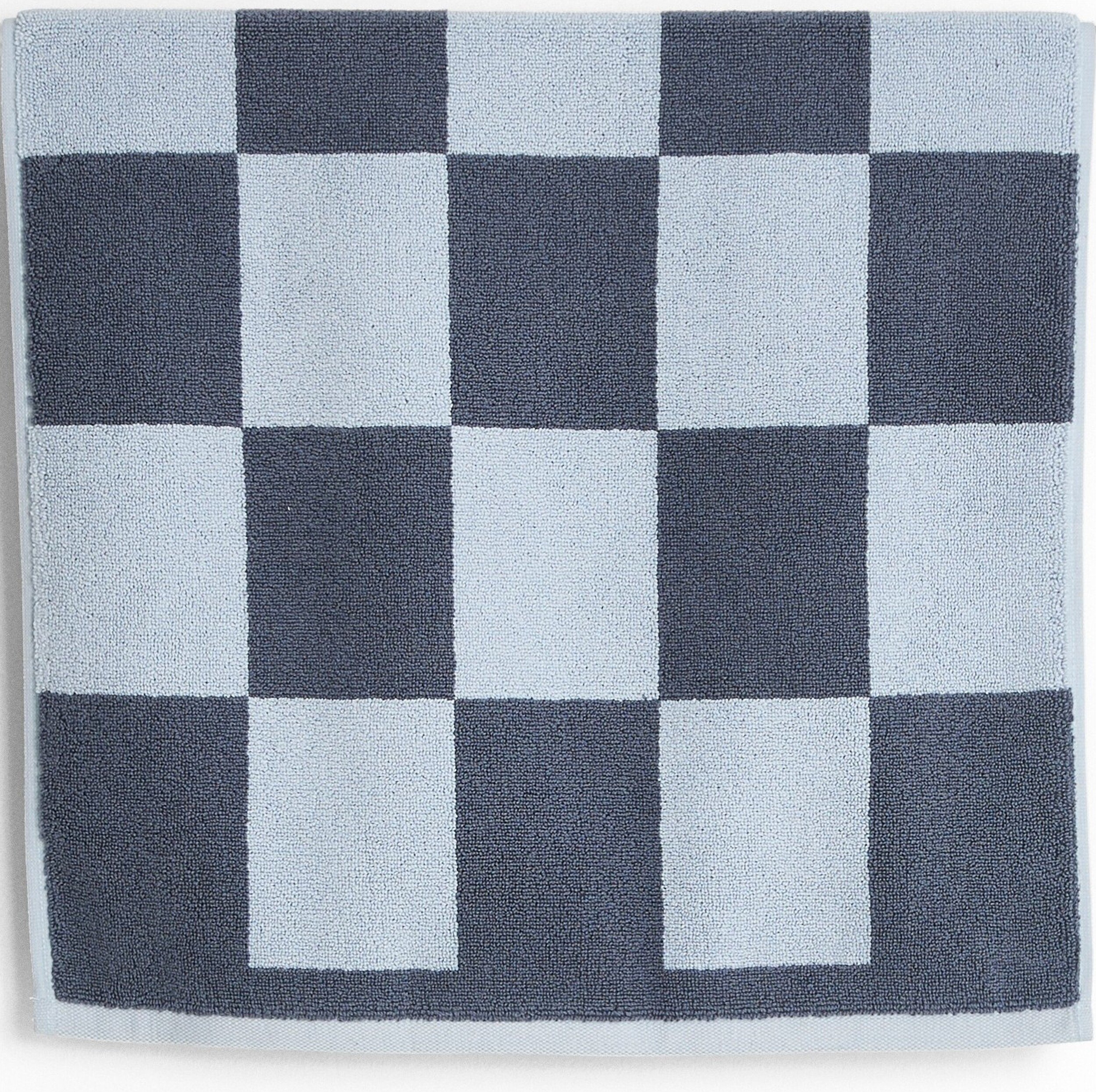 Ręcznik podłogowy Check 50 x 90 cm niebieski