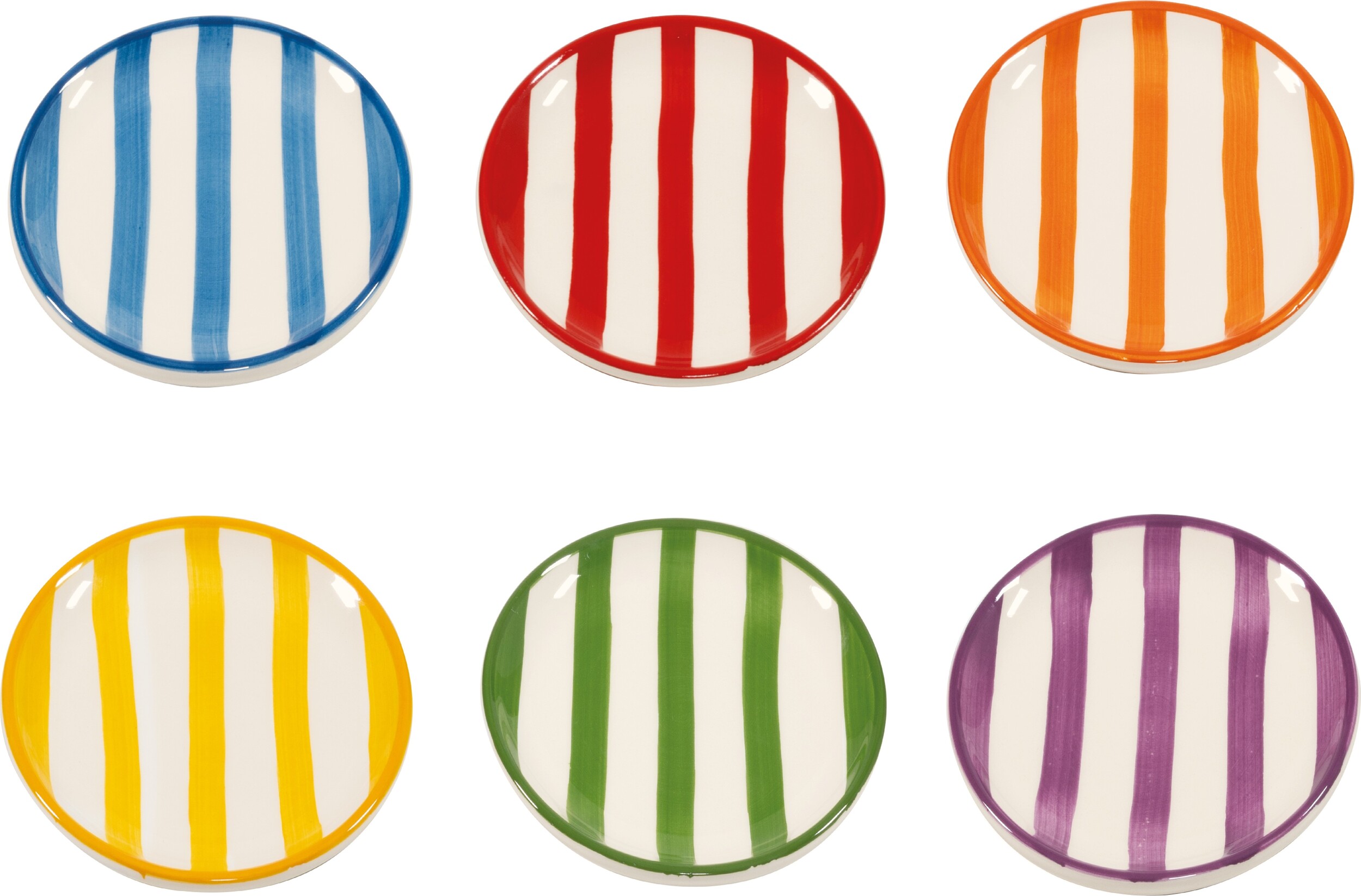 Talerzyki Lido Righe w paski 13 cm 6 szt.