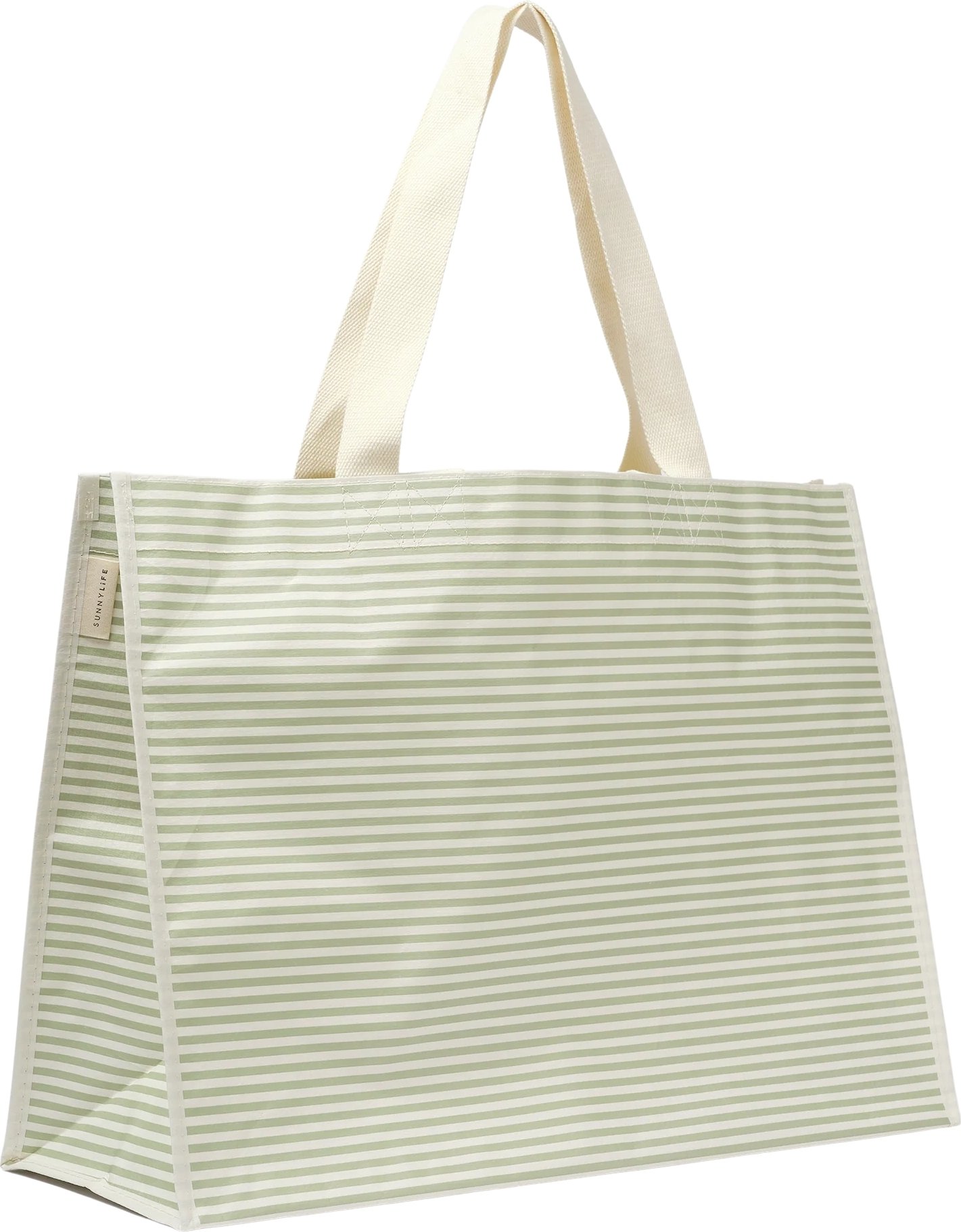 Torba plażowa Carryall La Palma 58 cm biało-zielona