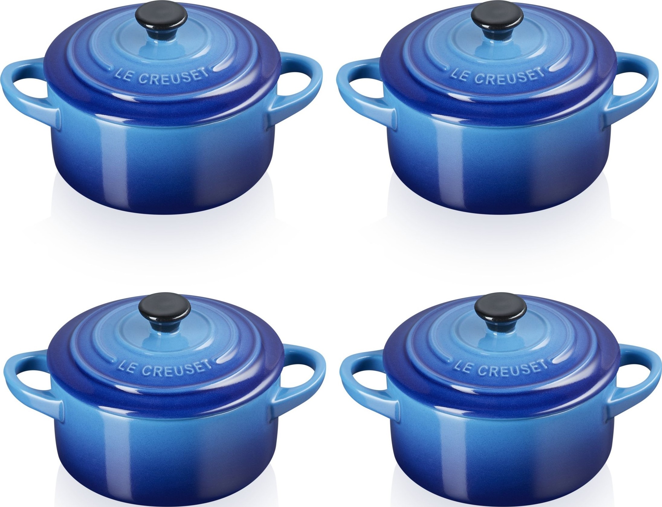Naczynia do zapiekania i serwowania Mini Cocotte 250 ml głęboki błękit 4 szt.