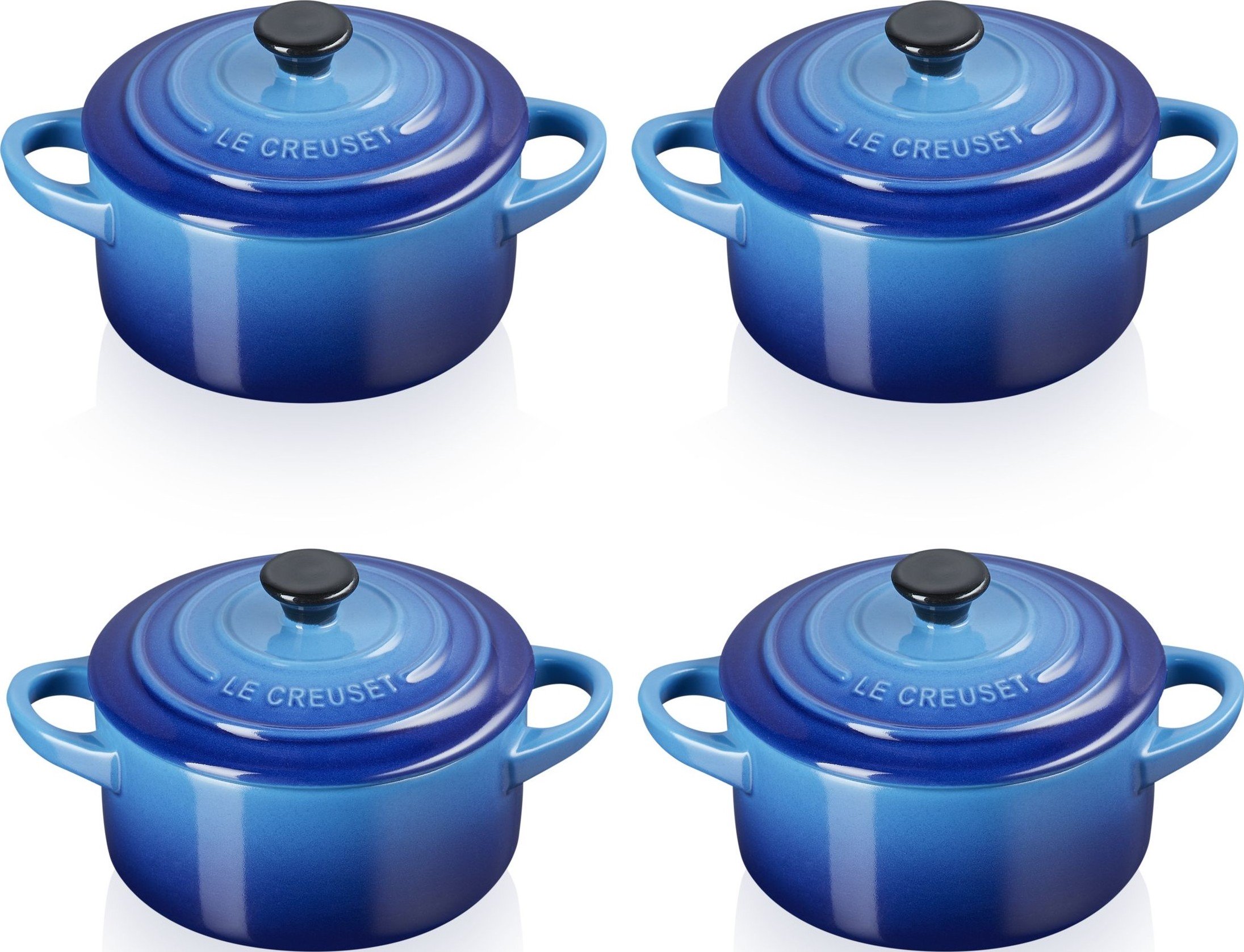 Naczynia do zapiekania i serwowania Mini Cocotte 250 ml głęboki błękit 4 szt.