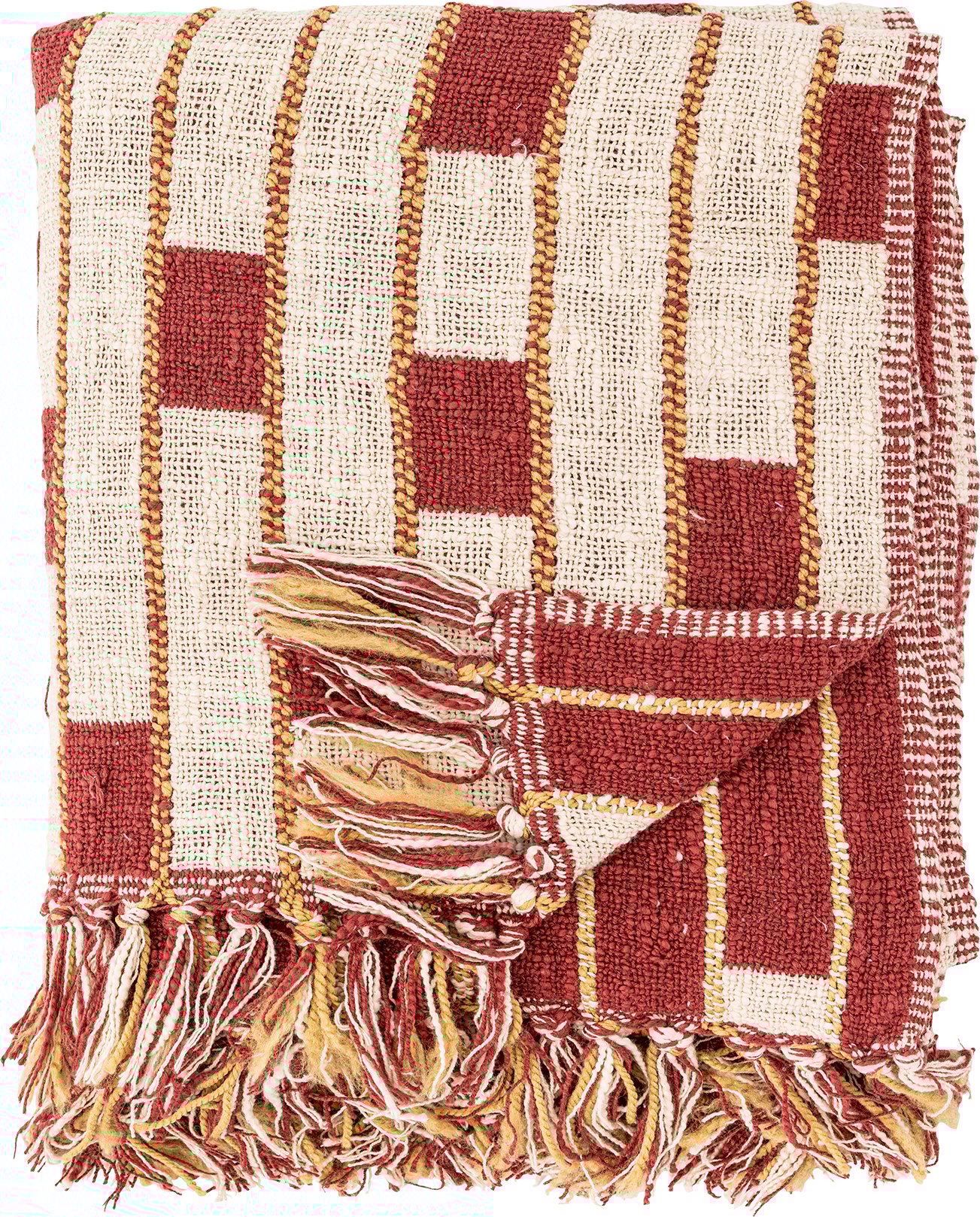 Narzuta Cang 160 x 130 cm czerwona