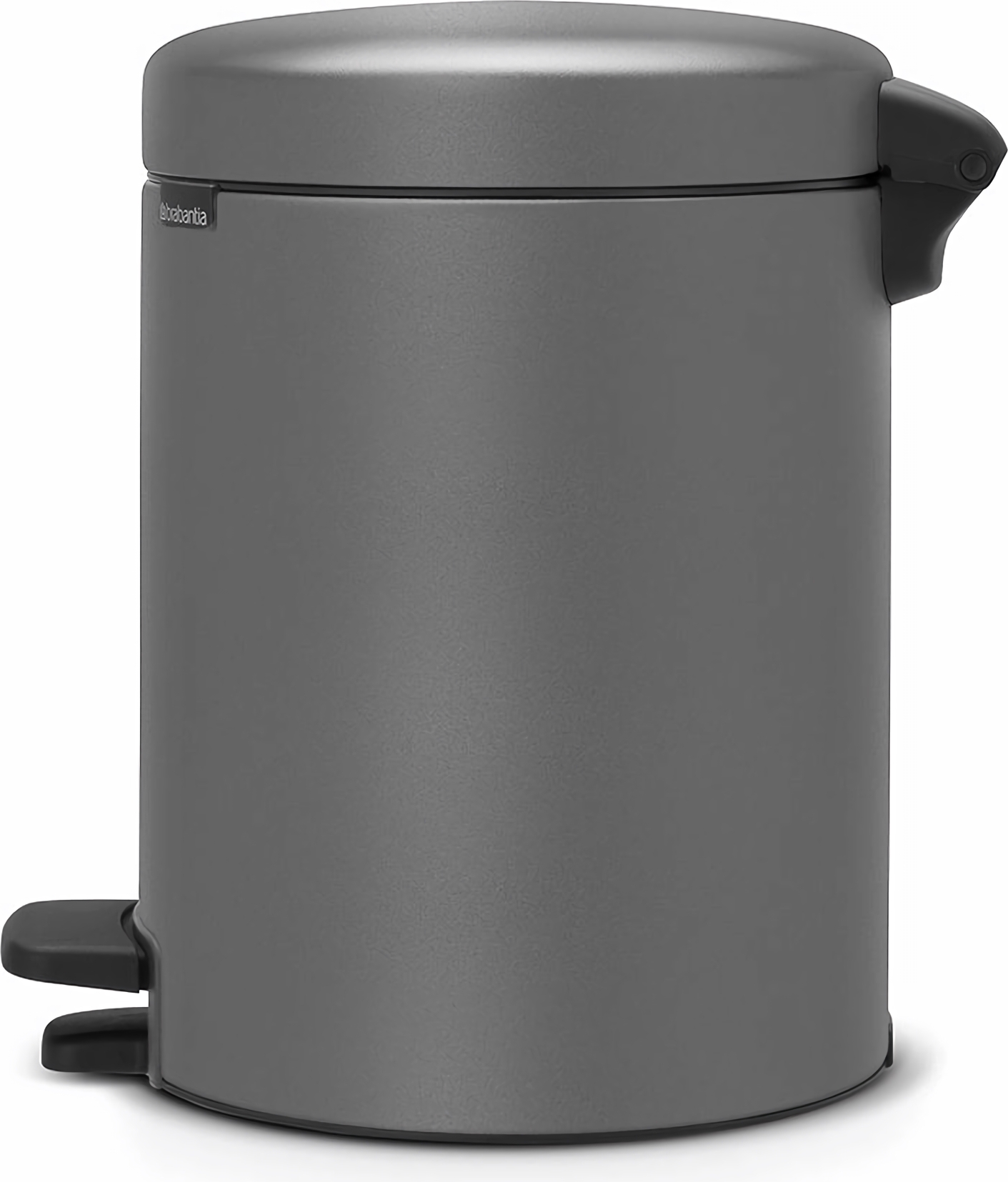 Kosz na śmieci pedałowy NewIcon 5 l mineral concrete grey