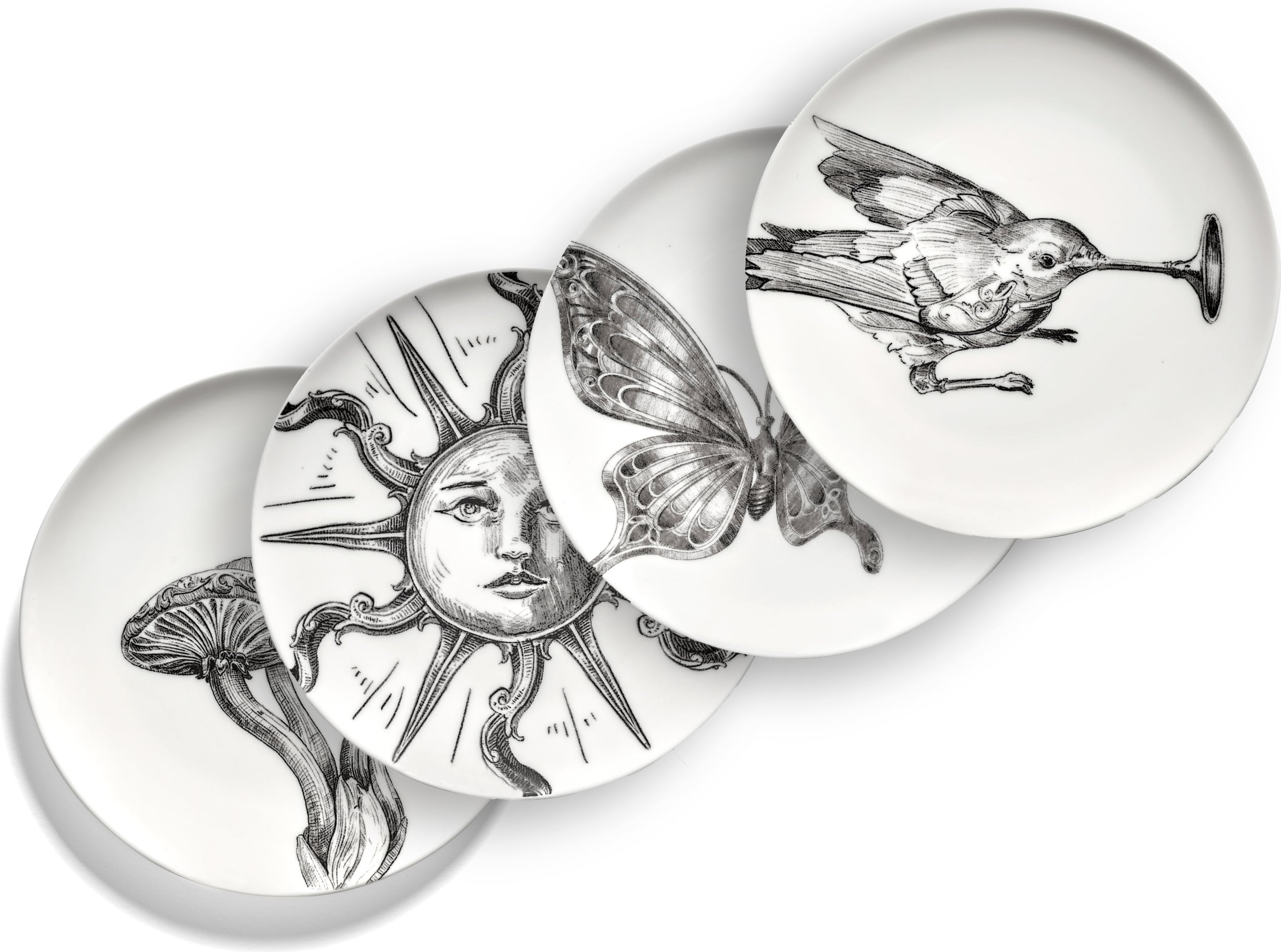 Talerze do chleba Unity 4 szt.