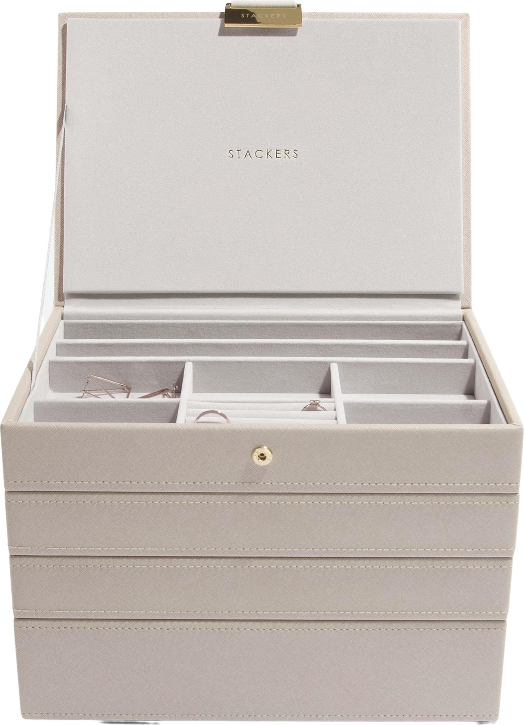 Szkatułka na biżuterię Stackers poczwórna classic taupe