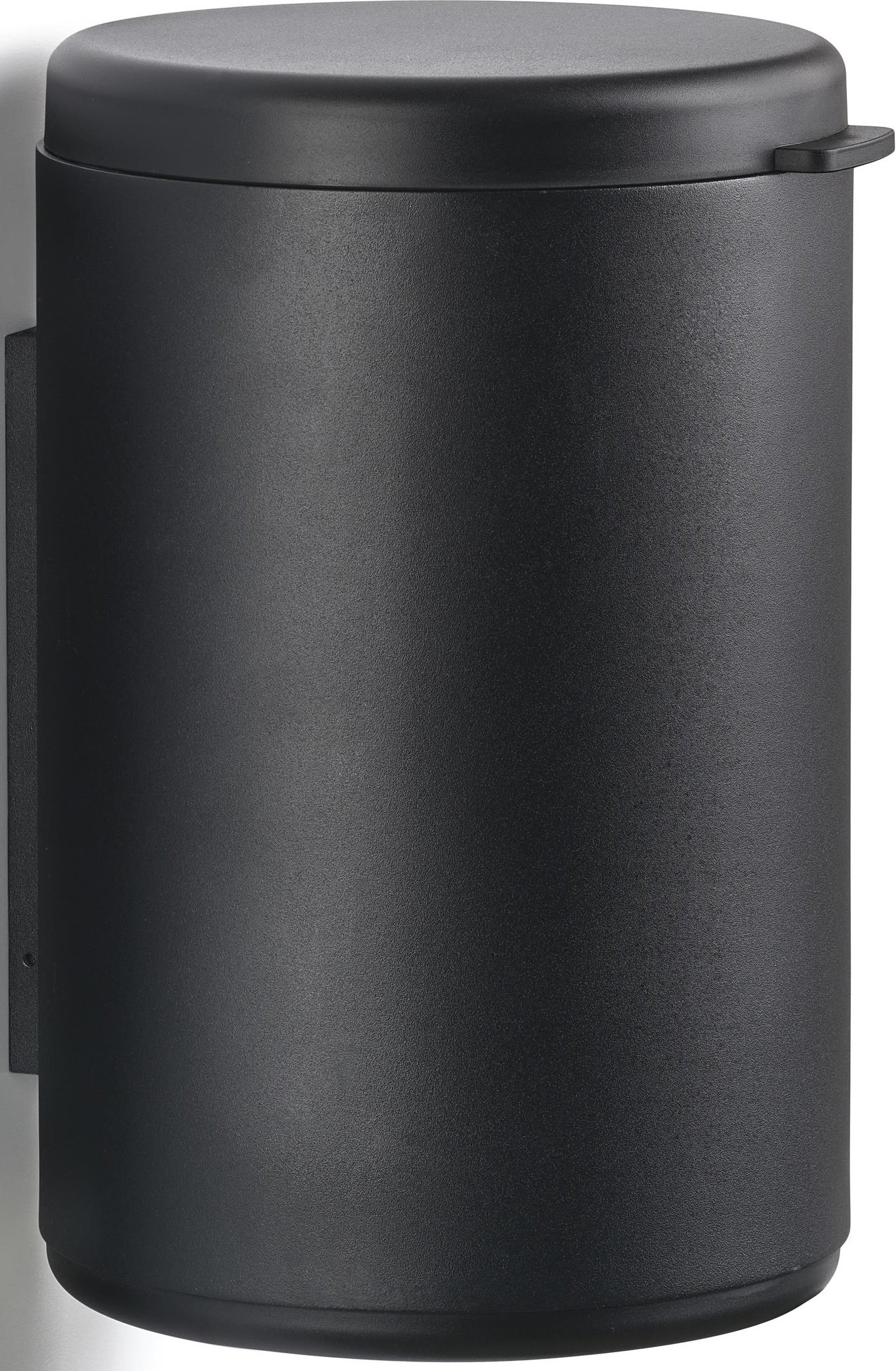 Kosz na śmieci łazienkowy Rim czarny ścienny