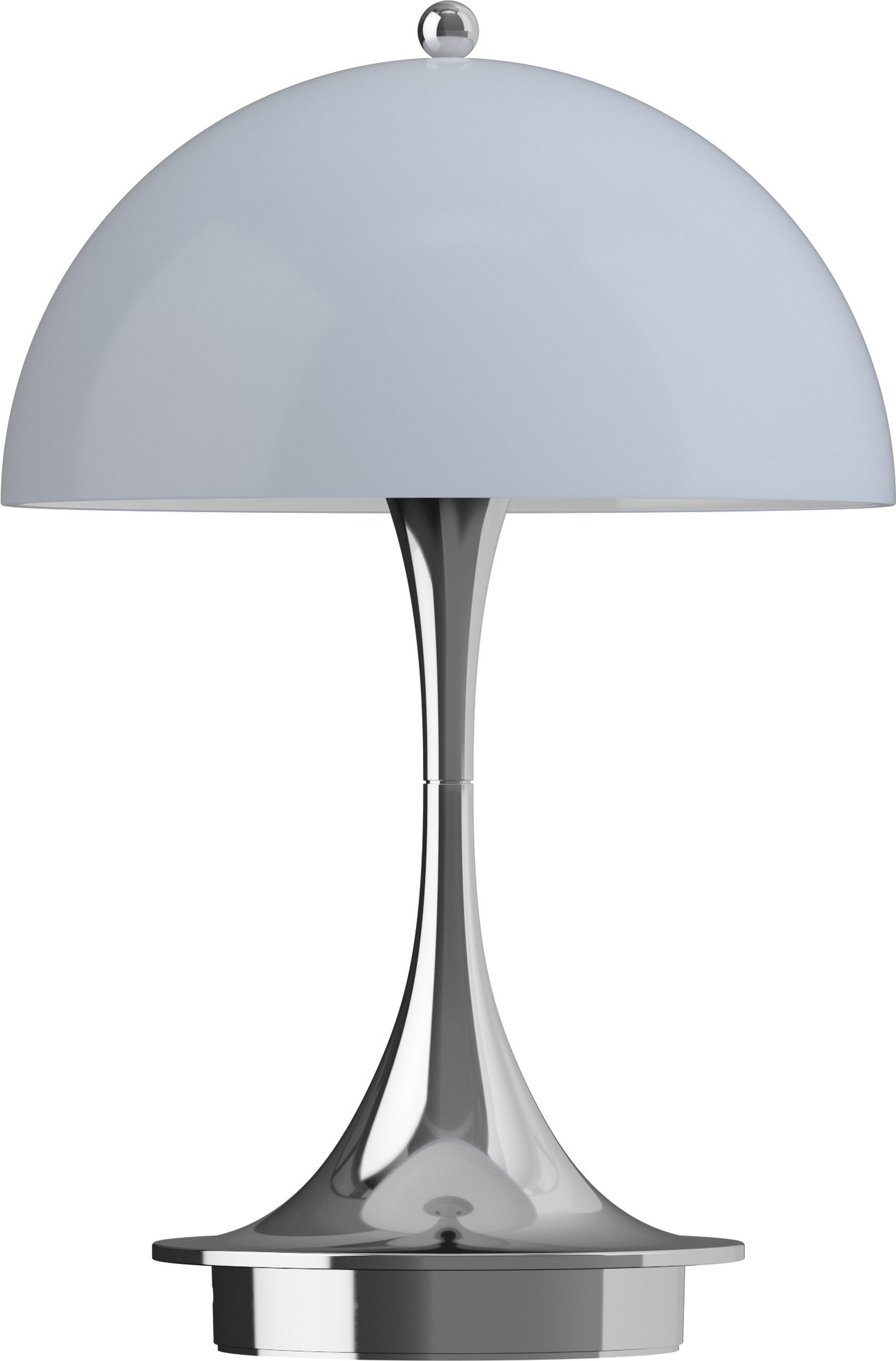 Lampa bezprzewodowa Panthella v3 szaro-srebrna