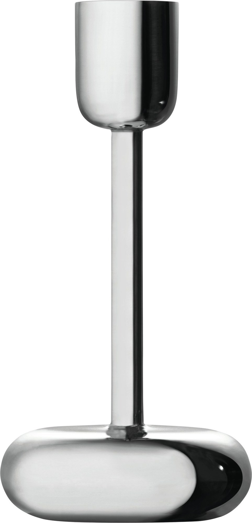 Świecznik Nappula wysoki srebrny