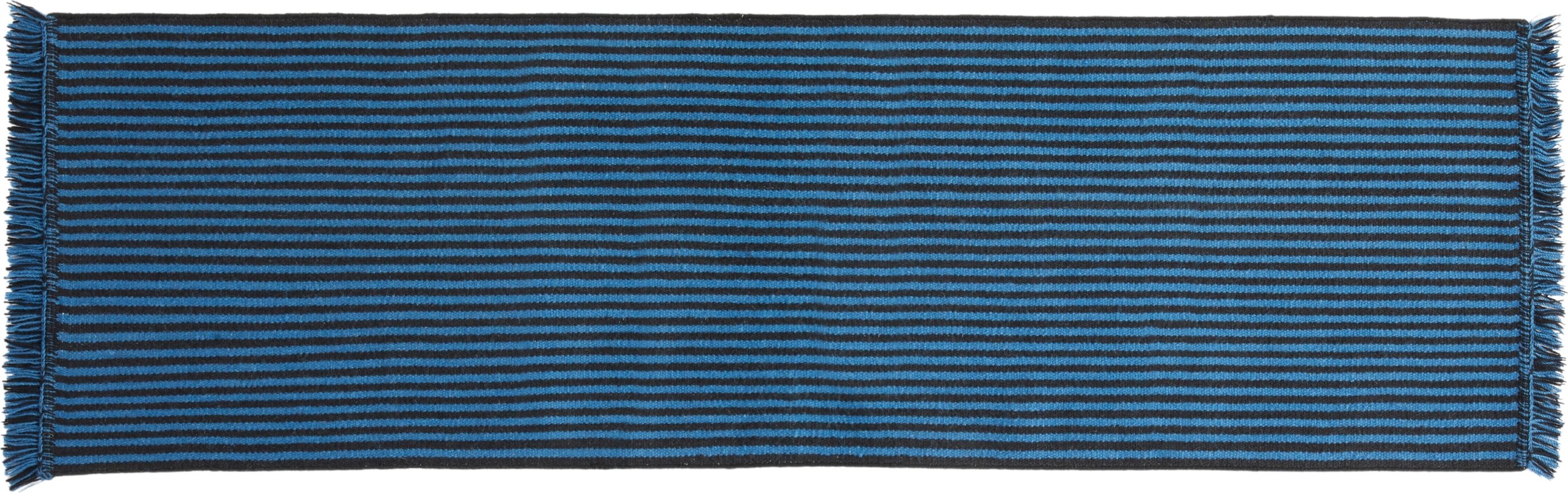 Chodnik dywanowy Stripes and Stripes 60 x 200 cm niebiesko-czarny