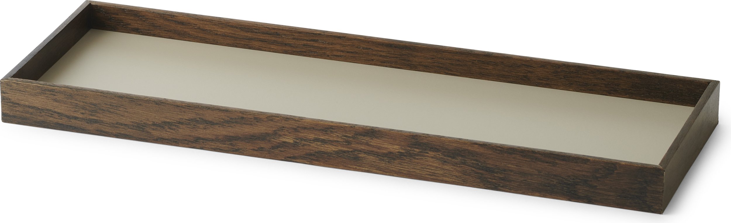 Taca dekoracyjna Frame S szara ciemny dąb