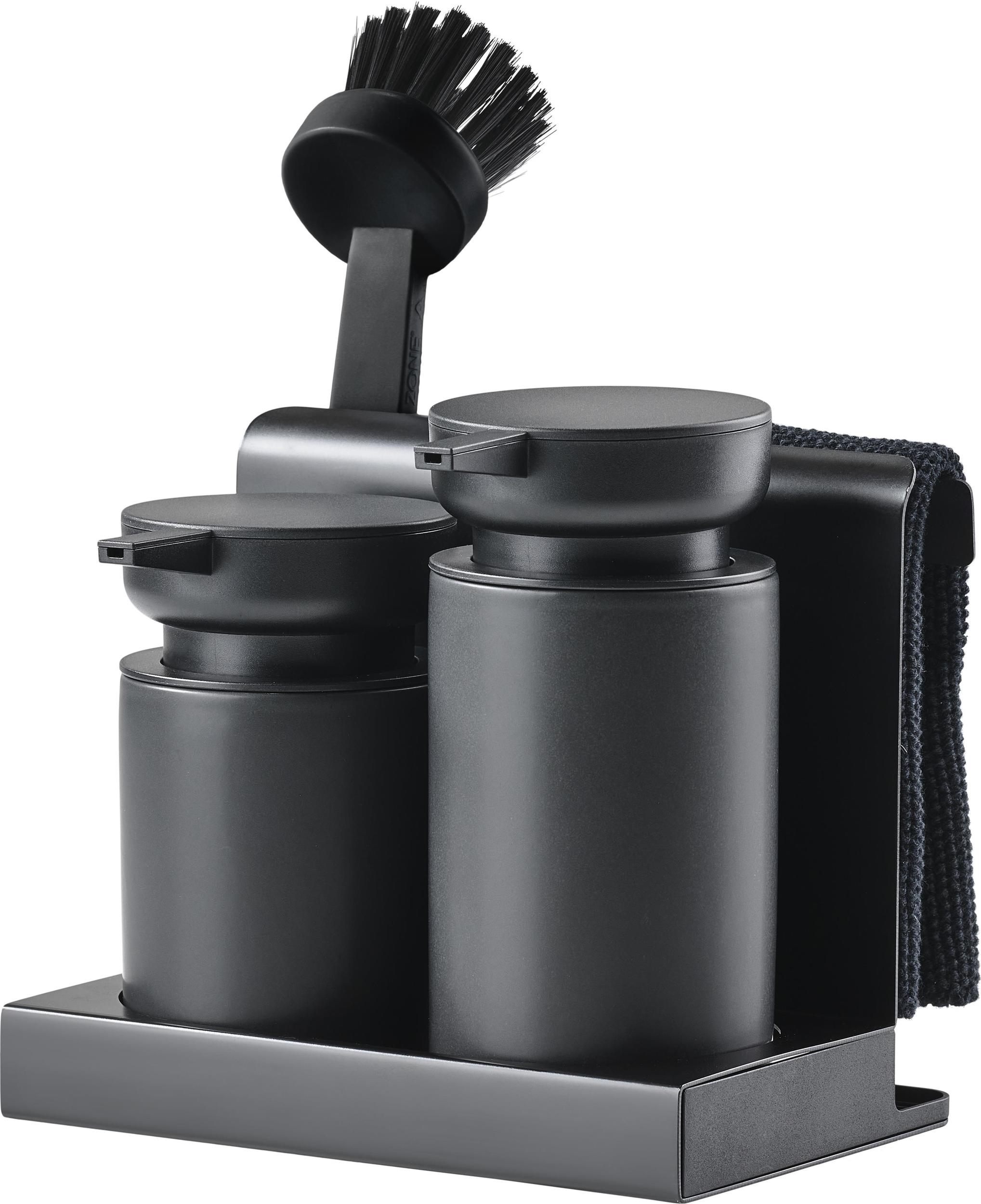 Organizer do zlewu DIISH czarny 5 el.