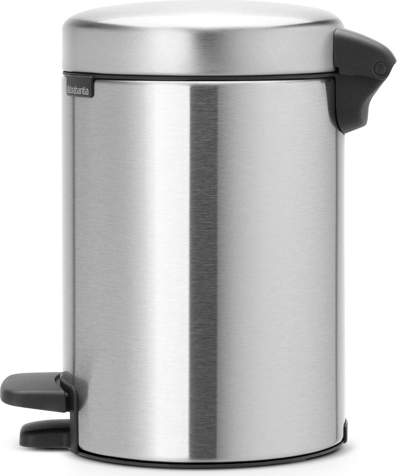 Kosz na śmieci pedałowy NewIcon 3l stal matowa