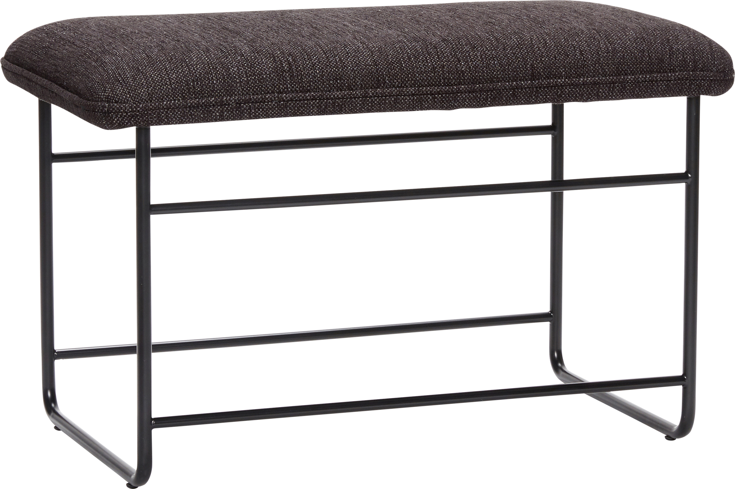 Stołek Hübsch prostokątny tapicerowany