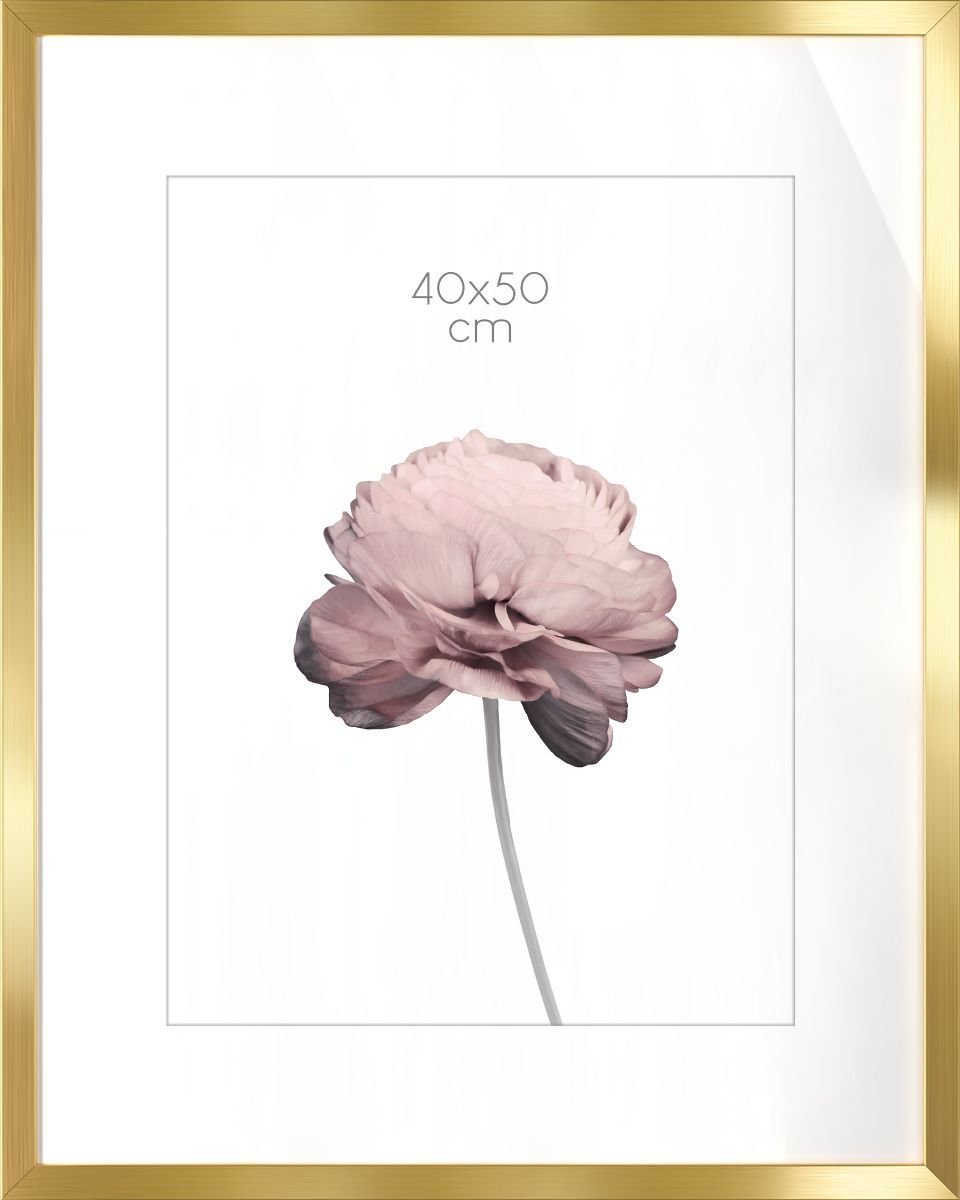 Ramka na zdjęcia Prague 40 x 50 cm złota lśniąca