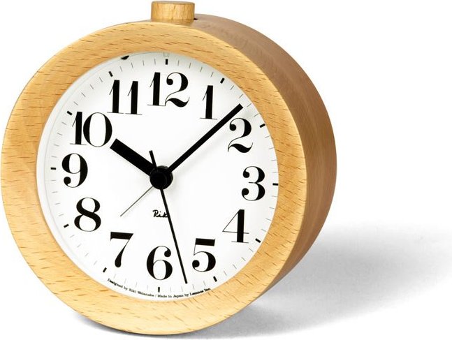 Budzik Riki jasne drewno