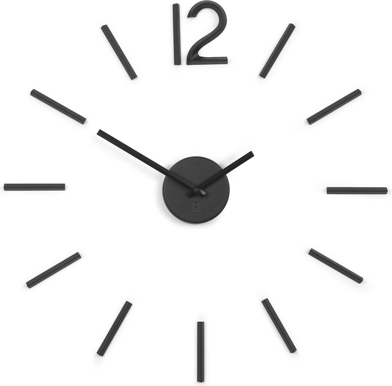 Zegar ścienny Blink czarny