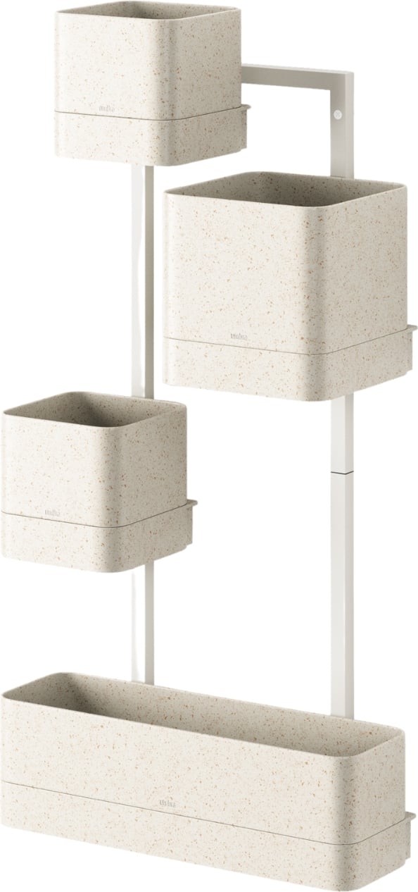 Kwietnik ścienny Cubiko piaskowy