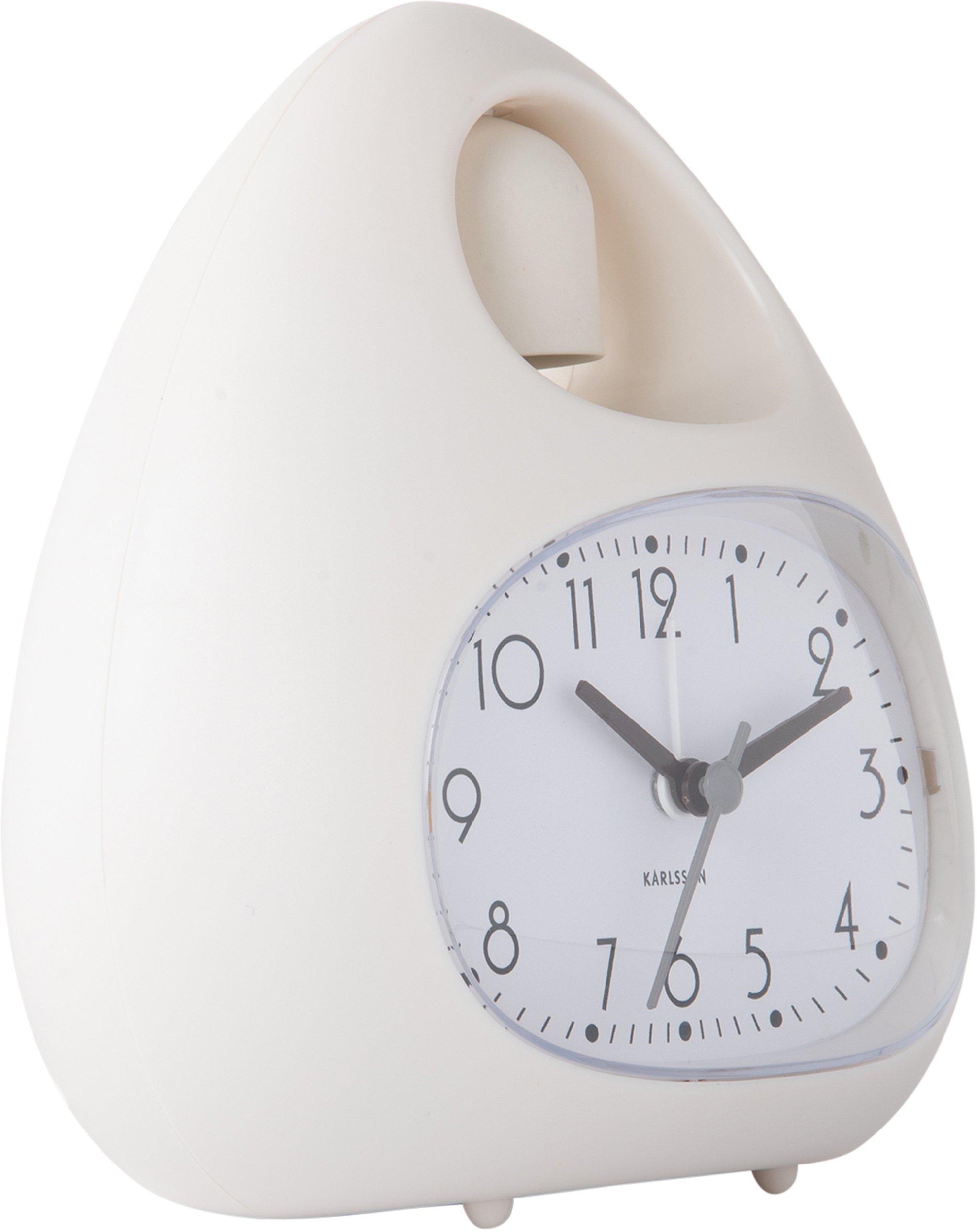 Zegar i budzik Blob Bell biały
