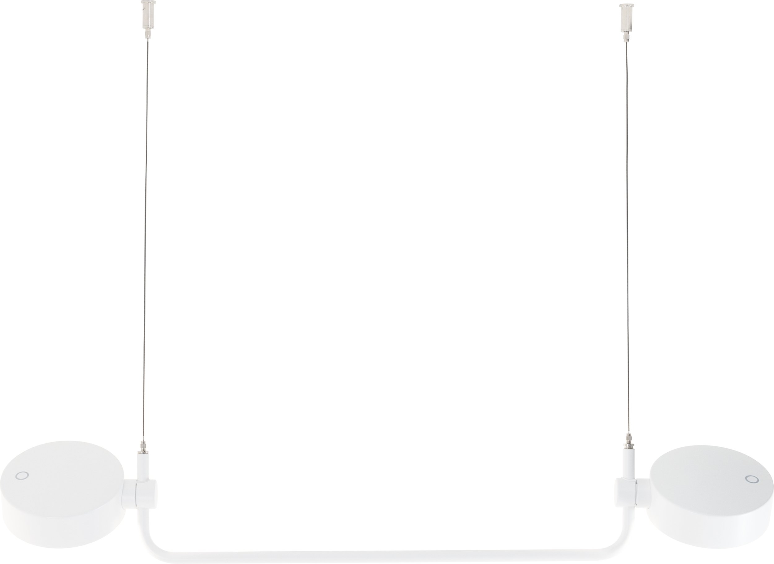 Lampa wisząca bezprzewodowa Super O 77 cm biała