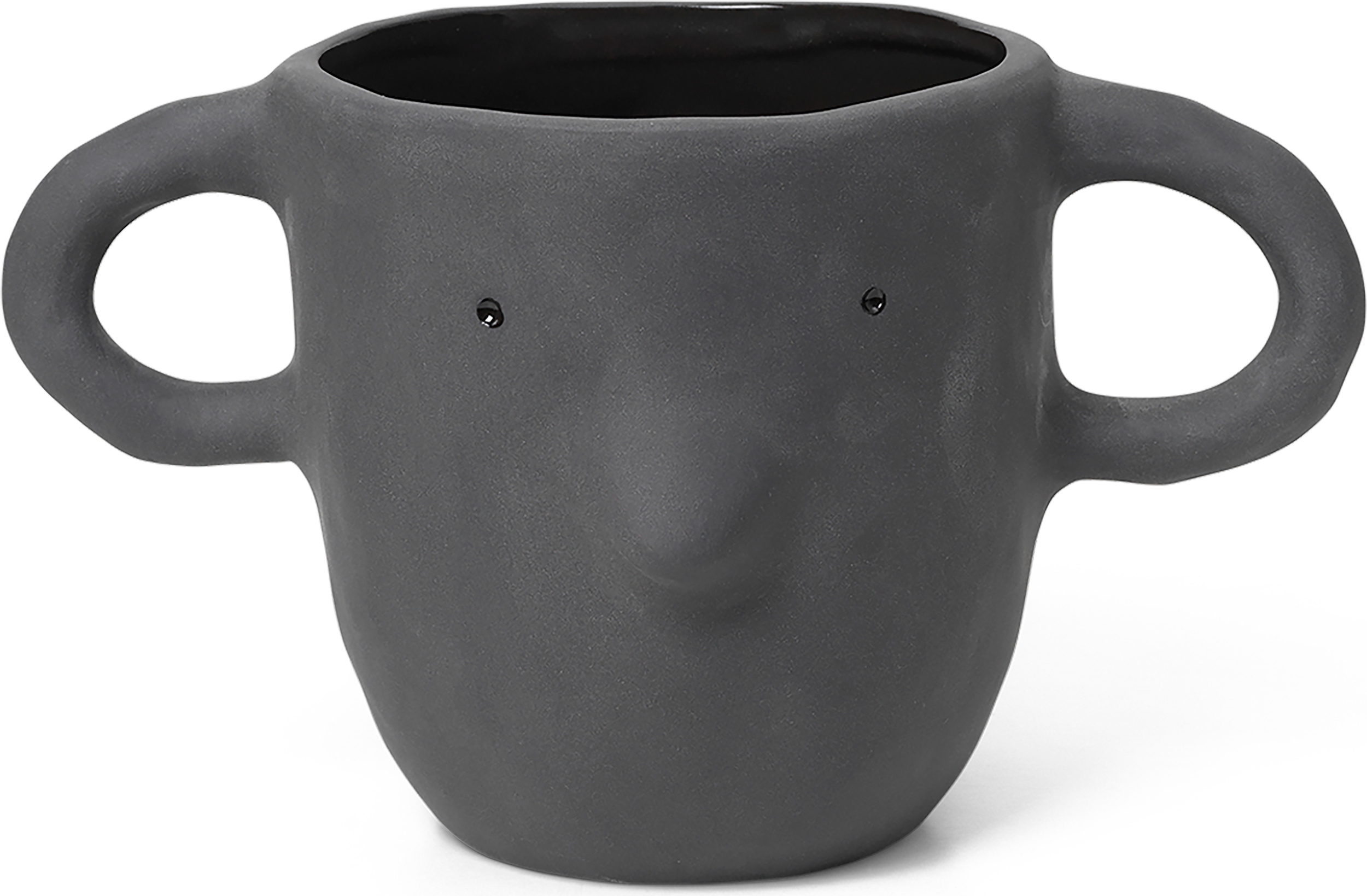 Osłonka na doniczkę Mus 15 cm ciemnoszara