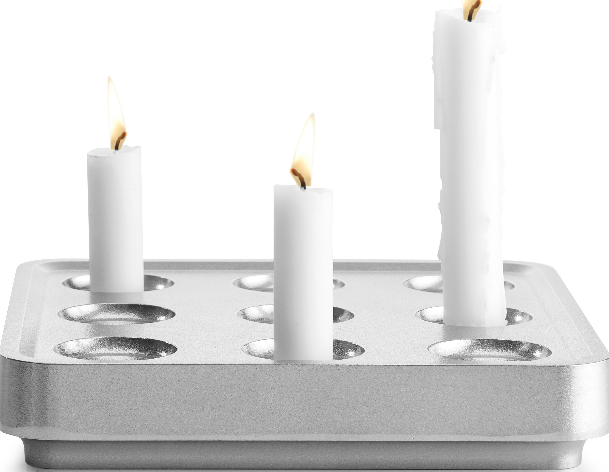 Świecznik Stumpastaken S aluminium polerowane