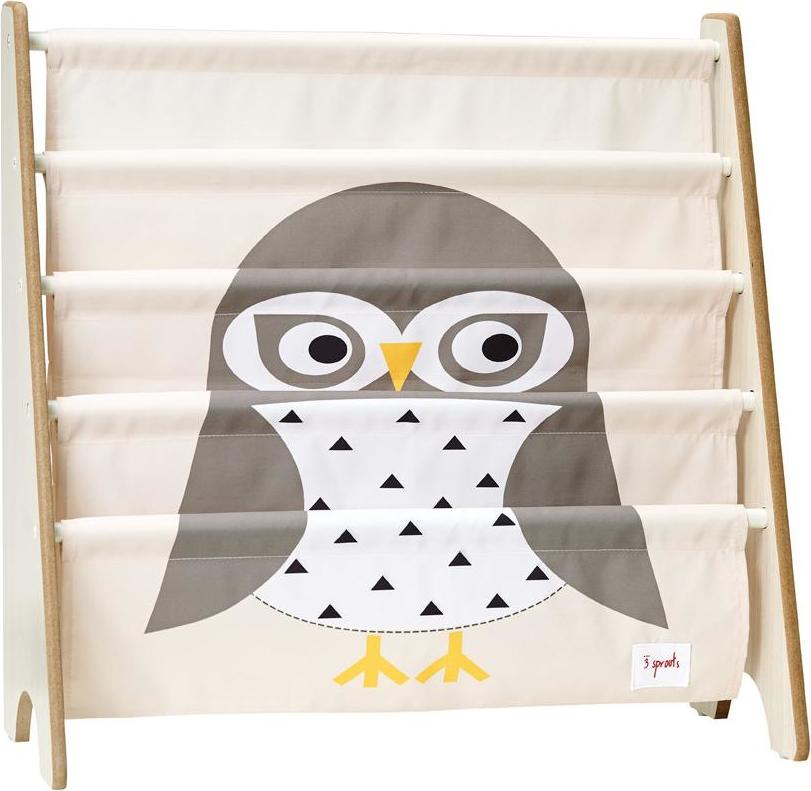 Stojak na książki 3 sprouts sowa