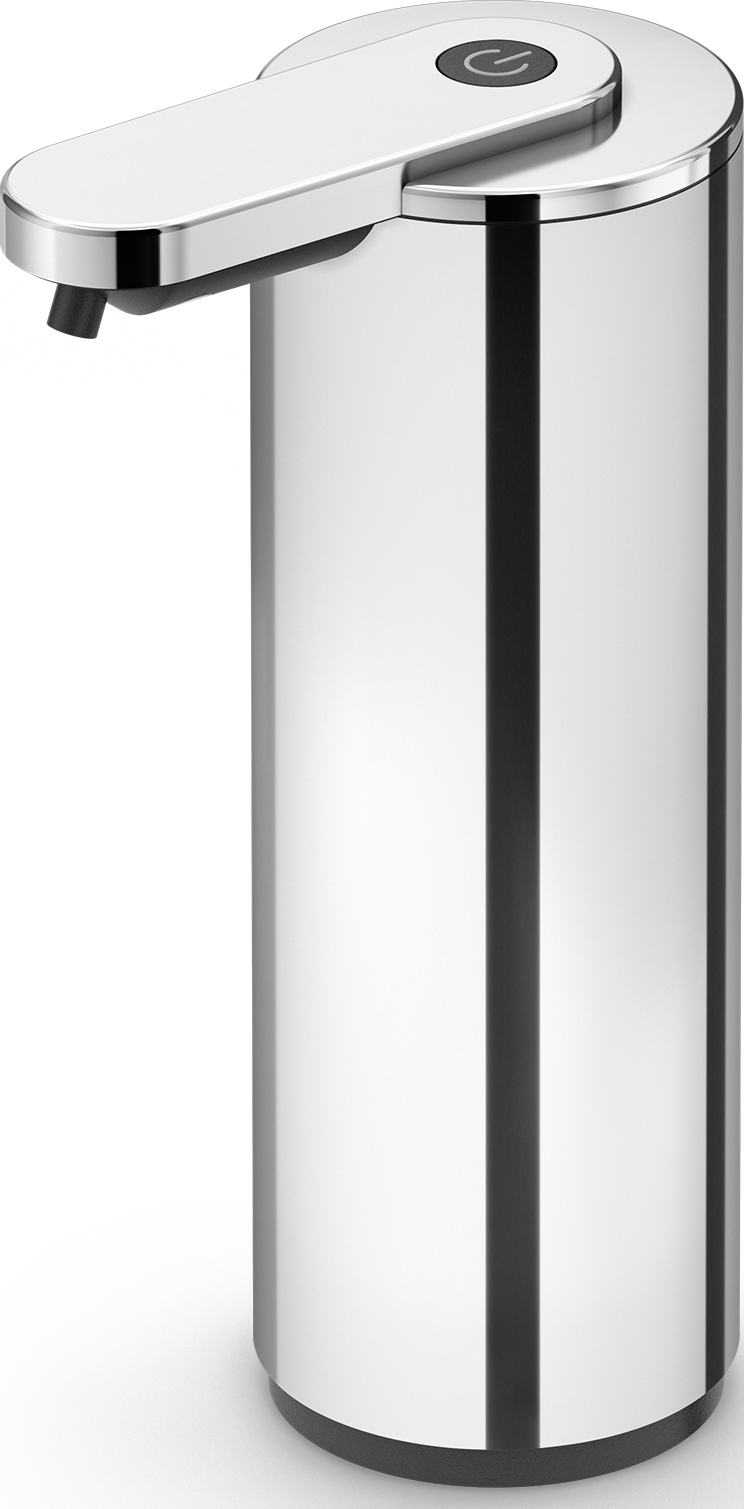 Dozownik do mydła bezdotykowy Tervo stal nierdzewna błyszcząca