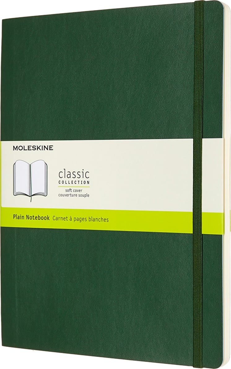 Notes gładki Moleskine Classic XL 192 strony zieleń leśna miękka oprawa