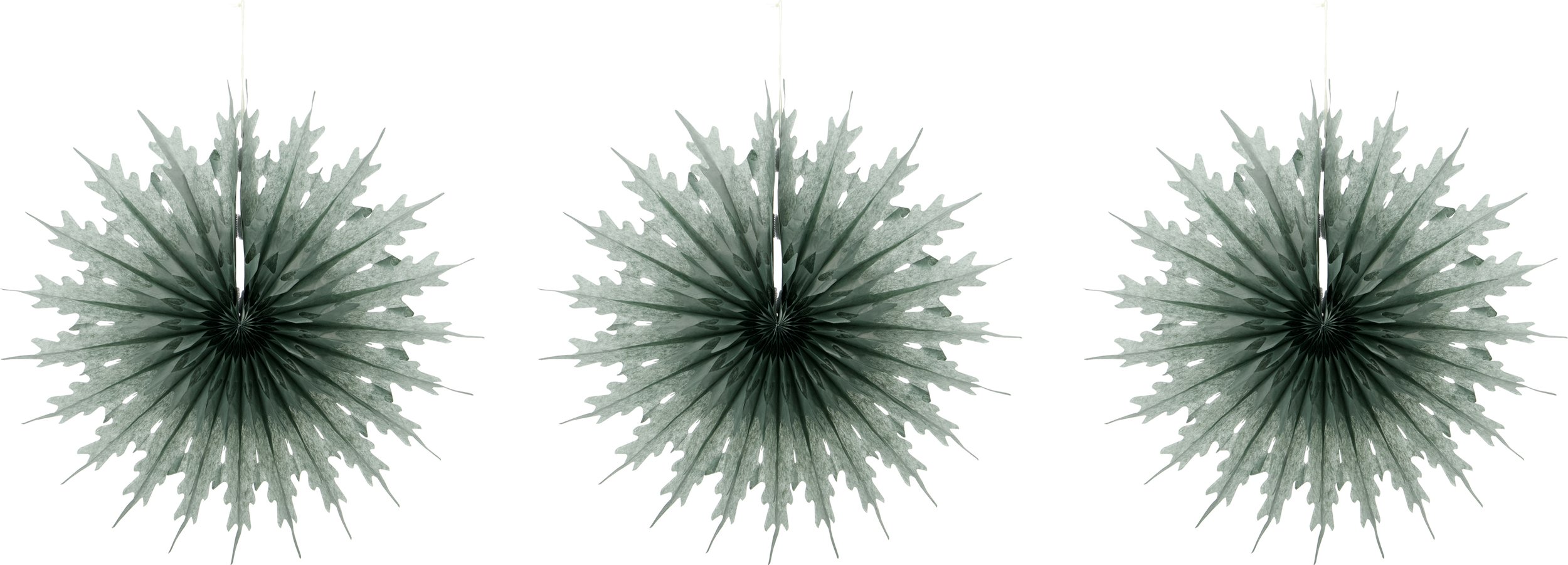 Dekoracje świąteczne HDFold S zielone 3 szt.