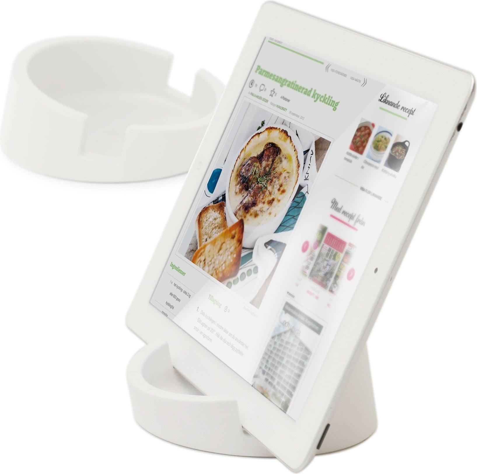 Podstawka kuchenna pod tablet biała