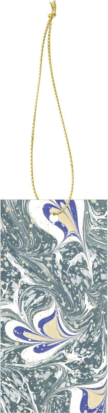 Bileciki prezentowe Marbling 6 szt. szare