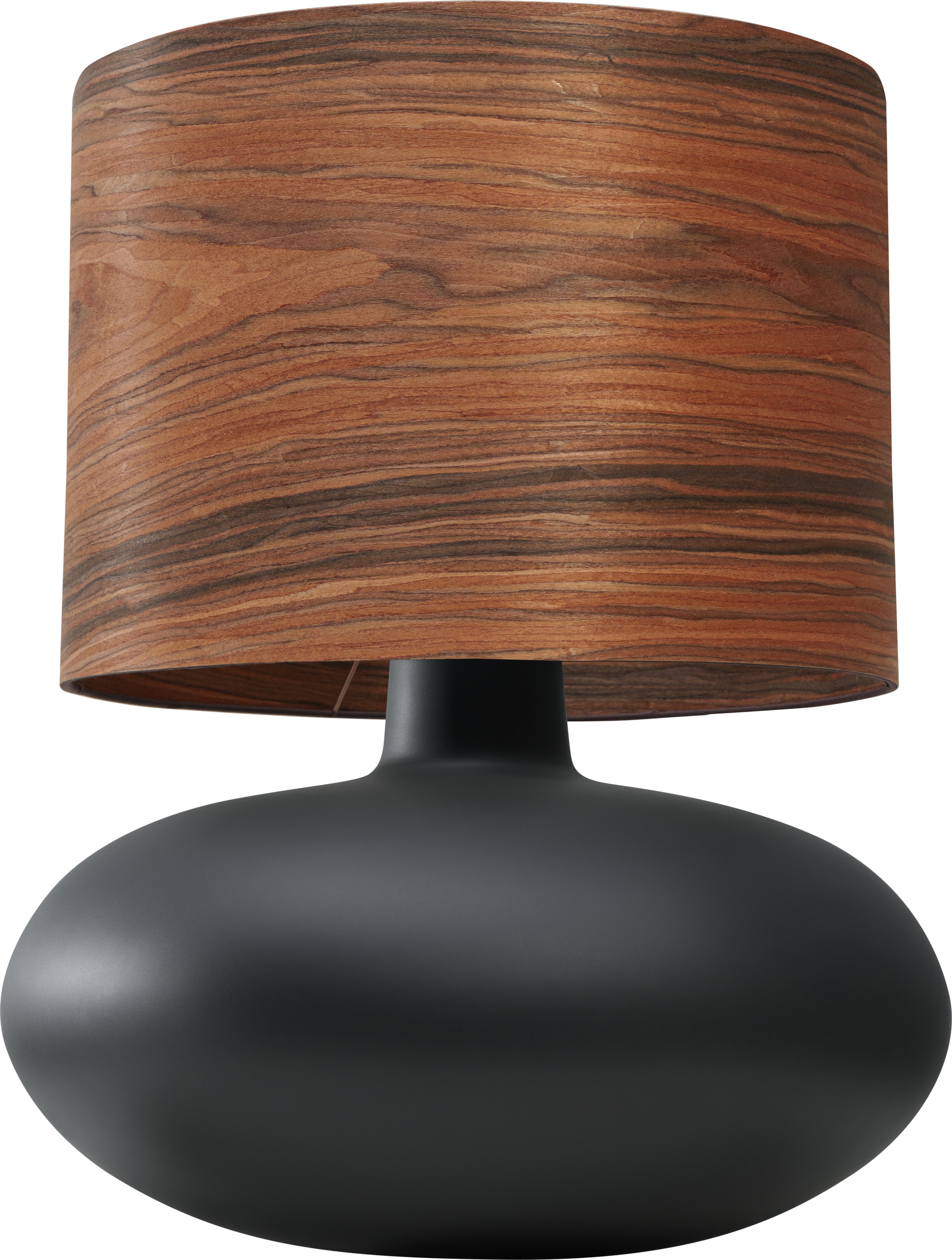 Lampa stołowa Sawa Wood orzech nietransparentna podstawa