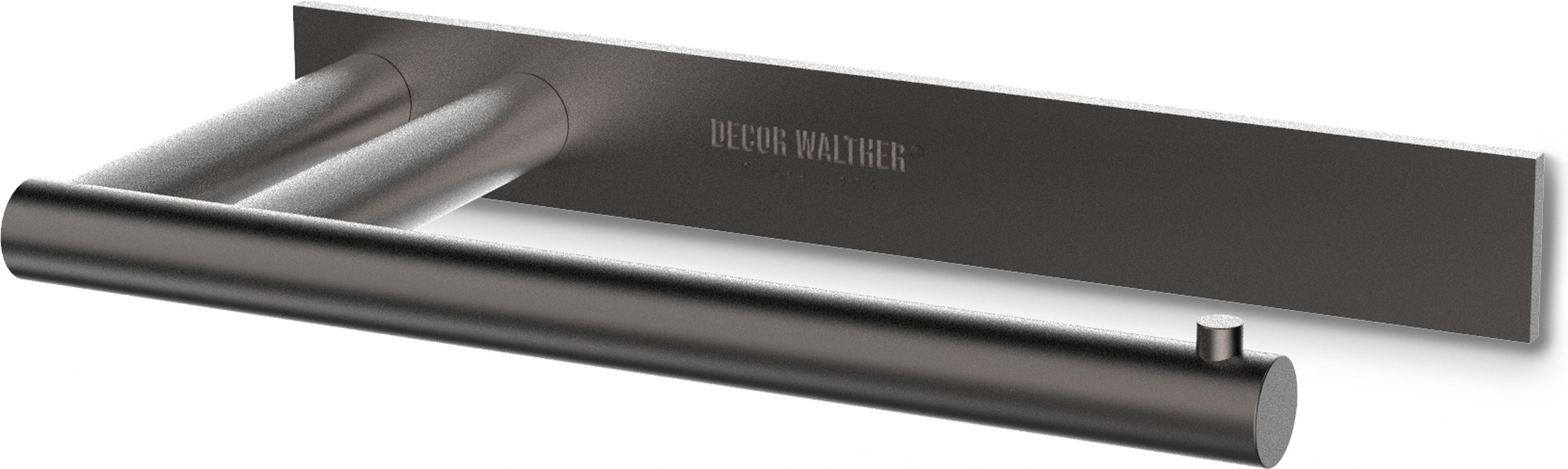 Uchwyt na papier toaletowy Mikado Frame ciemny metal mat z powłoką PVD