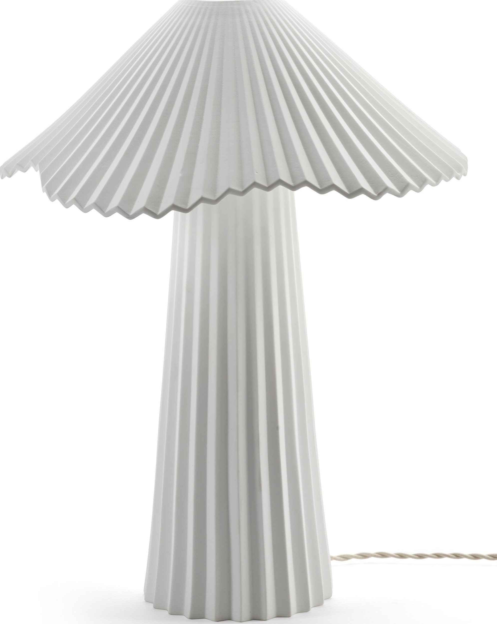 Lampa stołowa Uala 48 cm biała