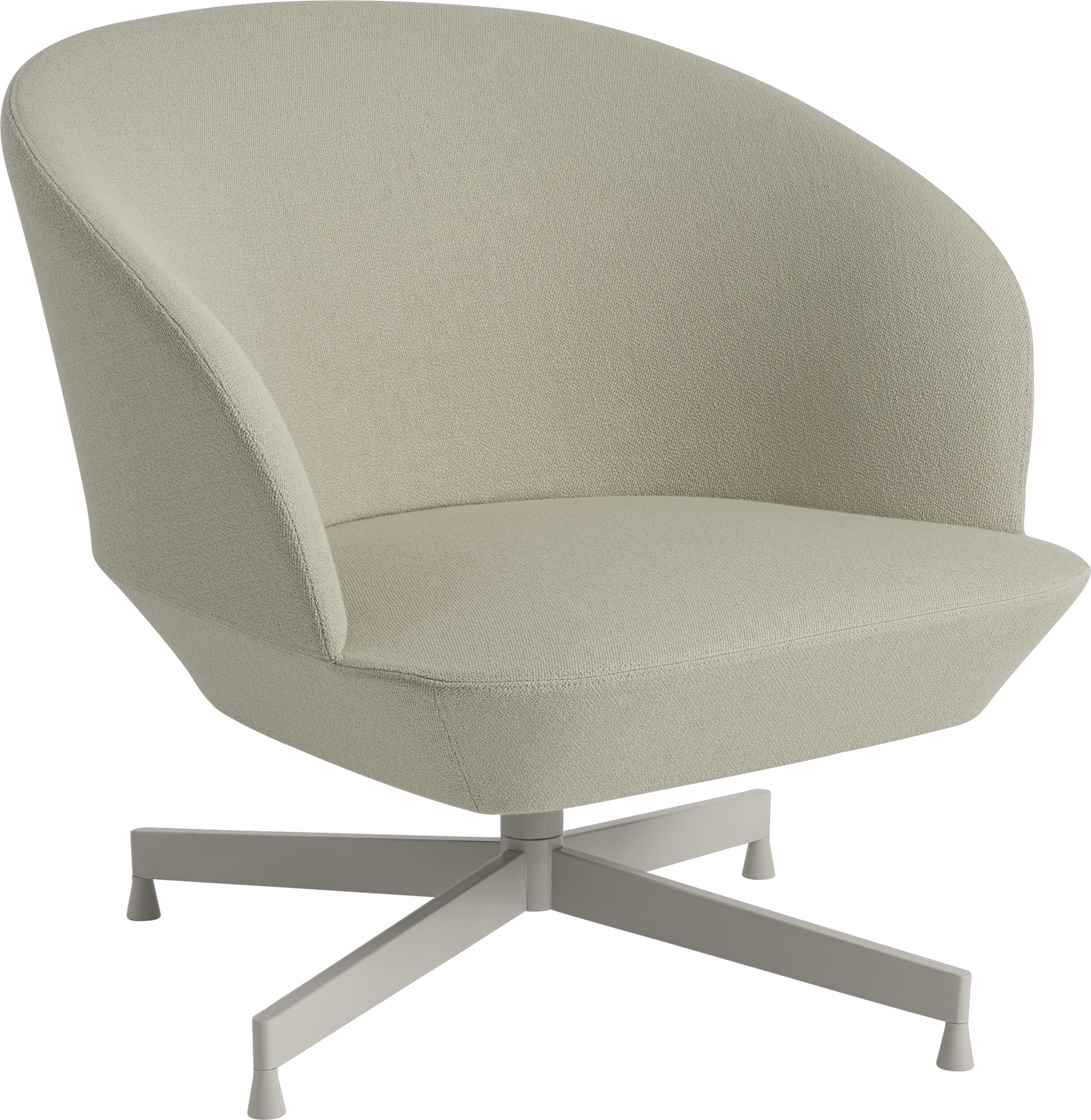 Krzesło Oslo Swivel Vidar 146 40 cm tapicerowane nogi szare