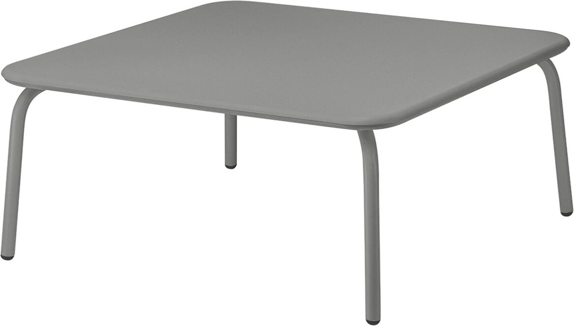 Stolik ogrodowy Yua kwadratowy niski ciemnoszary