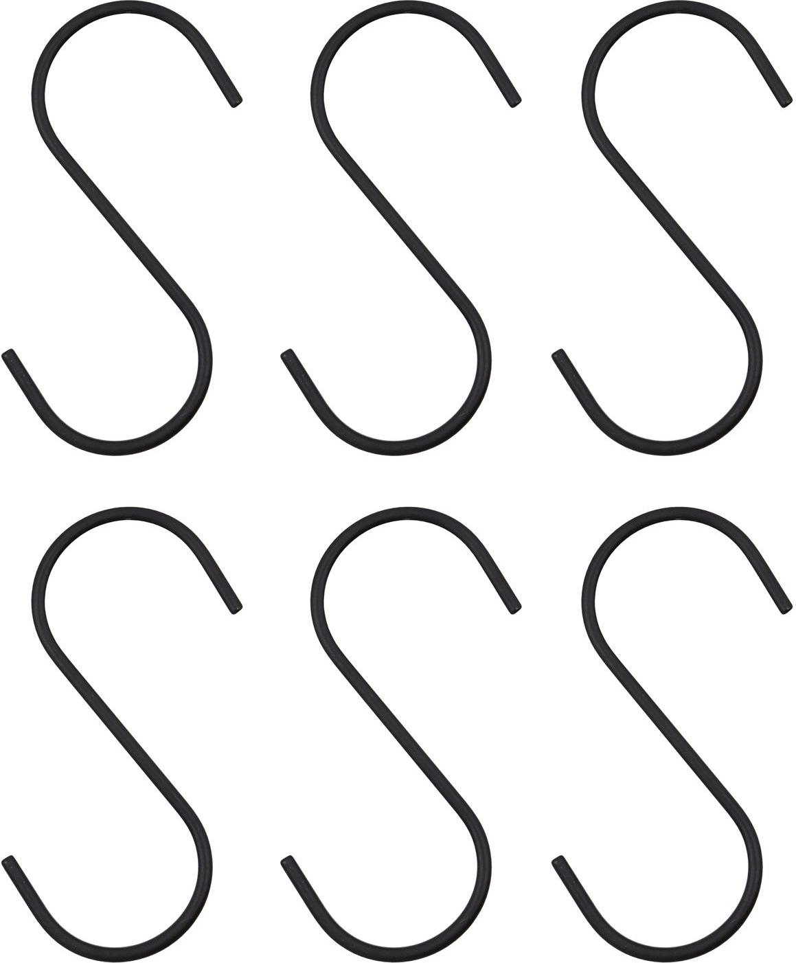 Haczyki Snap duże czarne 6 szt.